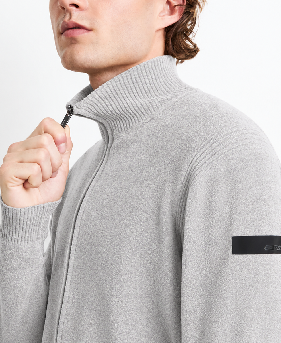 VELVET FULL ZIP KNIT UOMO