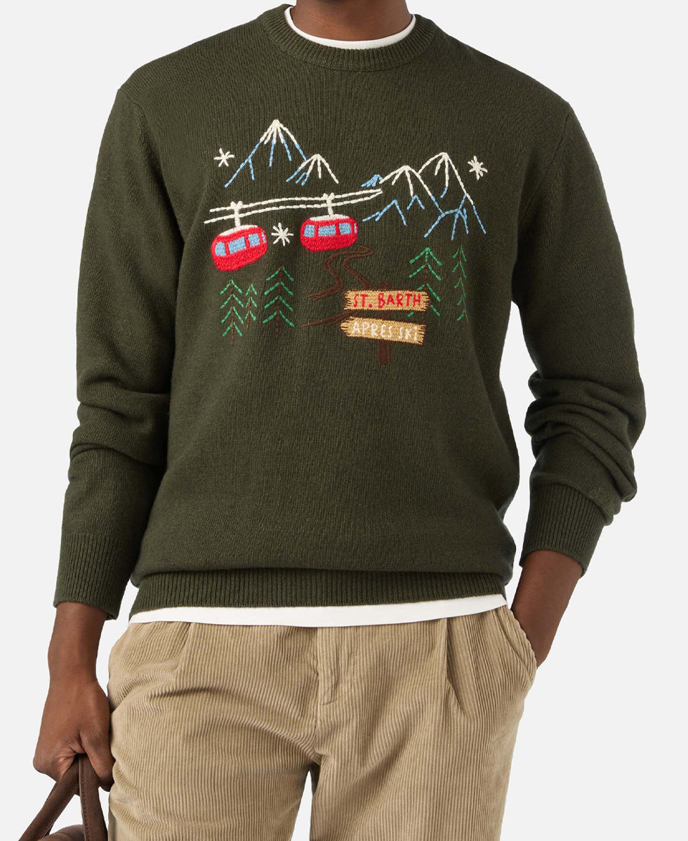 HERON PRINT SWEATER ST.BARTH
