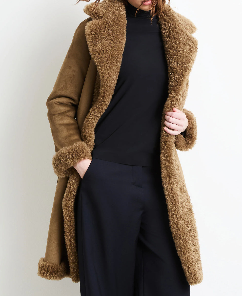 LAMB COAT WOM RRD
