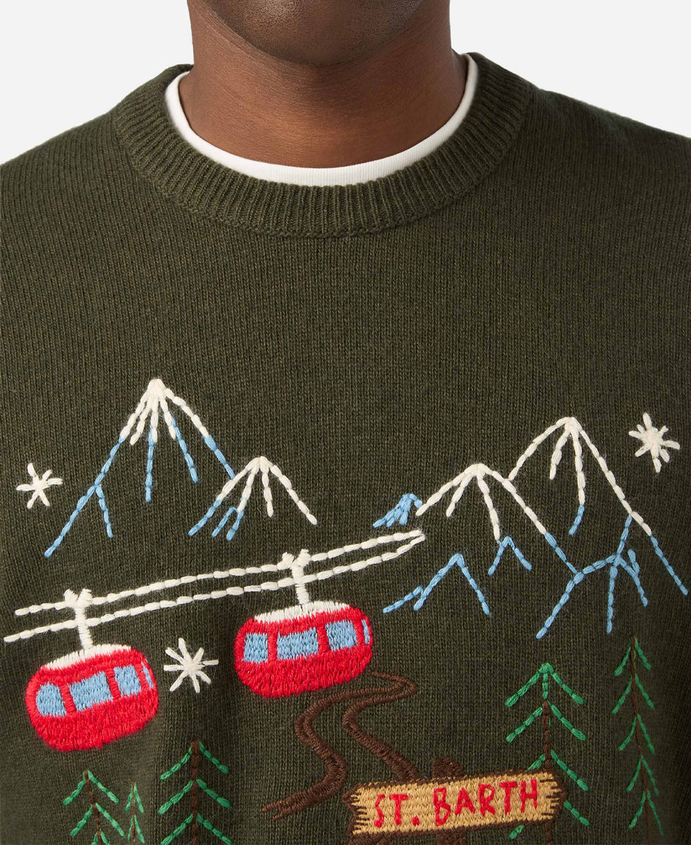 HERON PRINT SWEATER ST.BARTH
