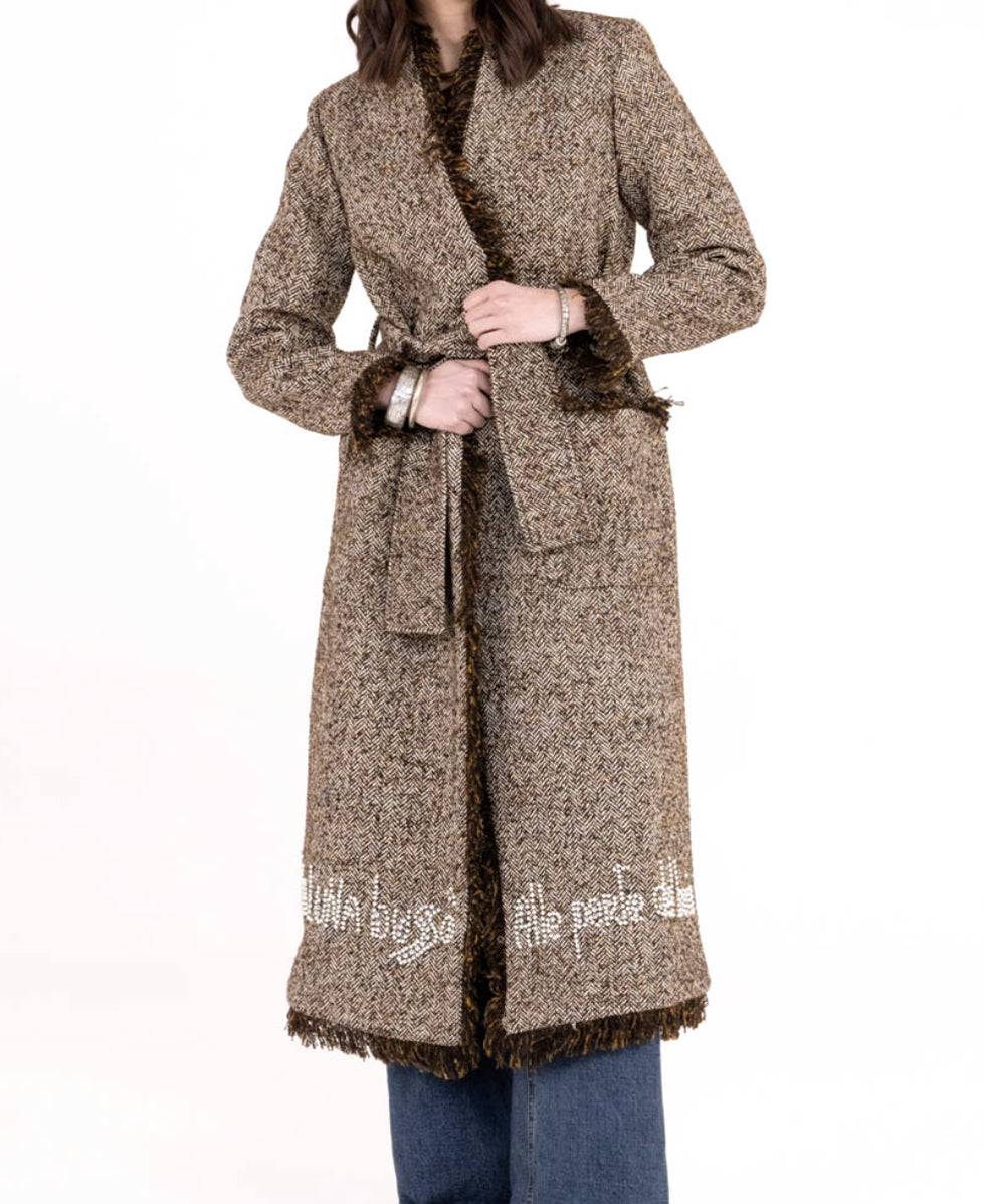 CAPPOTTO HARRINGBONE TWEED FRONT STREET