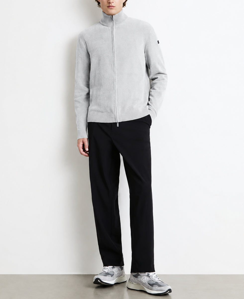 VELVET FULL ZIP KNIT  UOMO