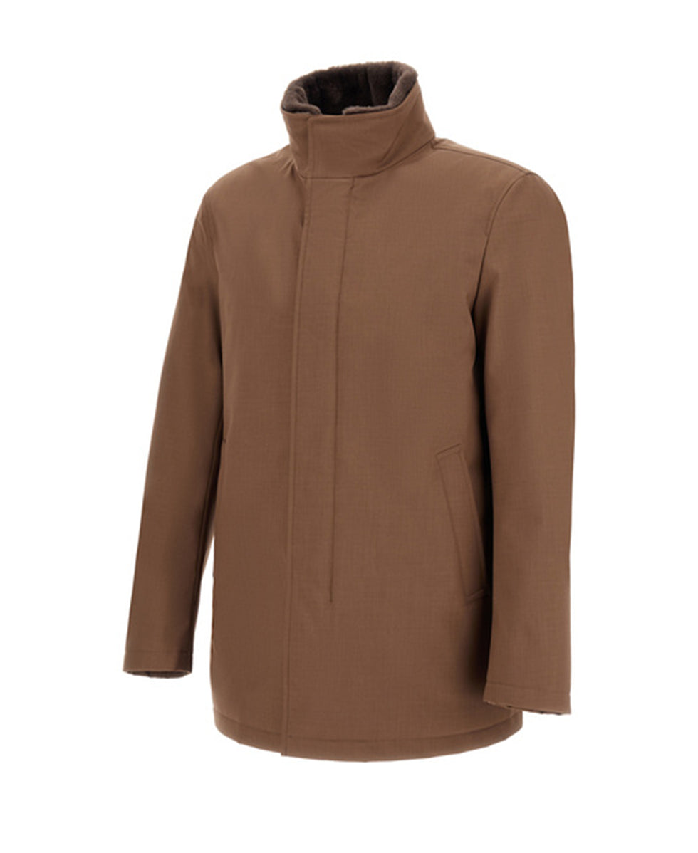 CARCOAT COLLO IN FAUX FUR HERNO