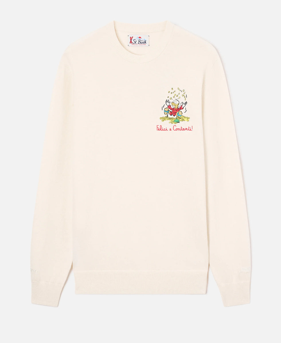 HERON LIGHT EMBRY SWEATER ST.BARTH