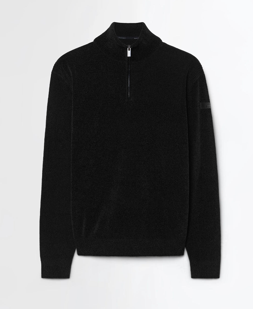 VELVET HALF ZIP KNIT UOMO