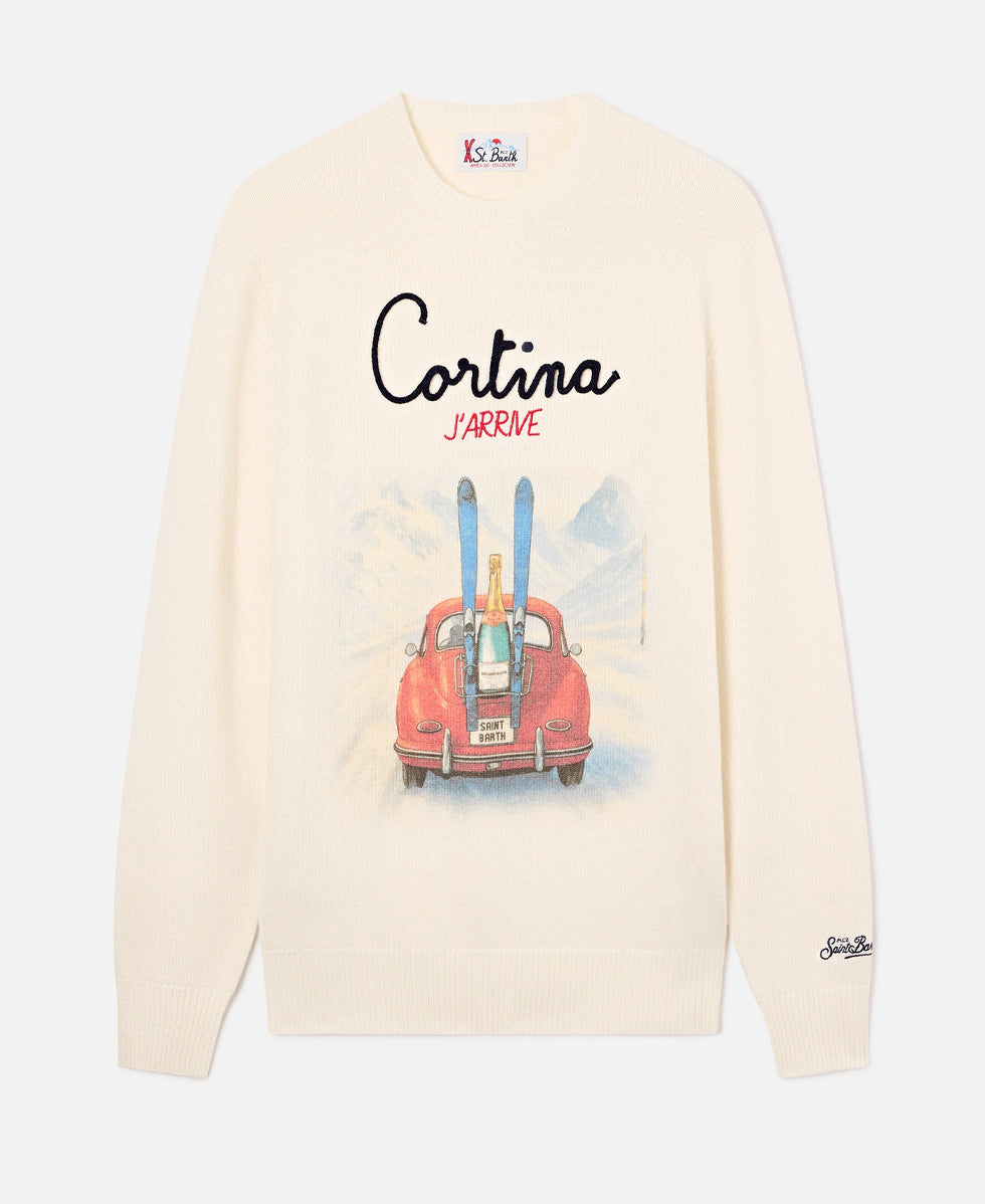 HERON PRINT SWEATER ST.BARTH