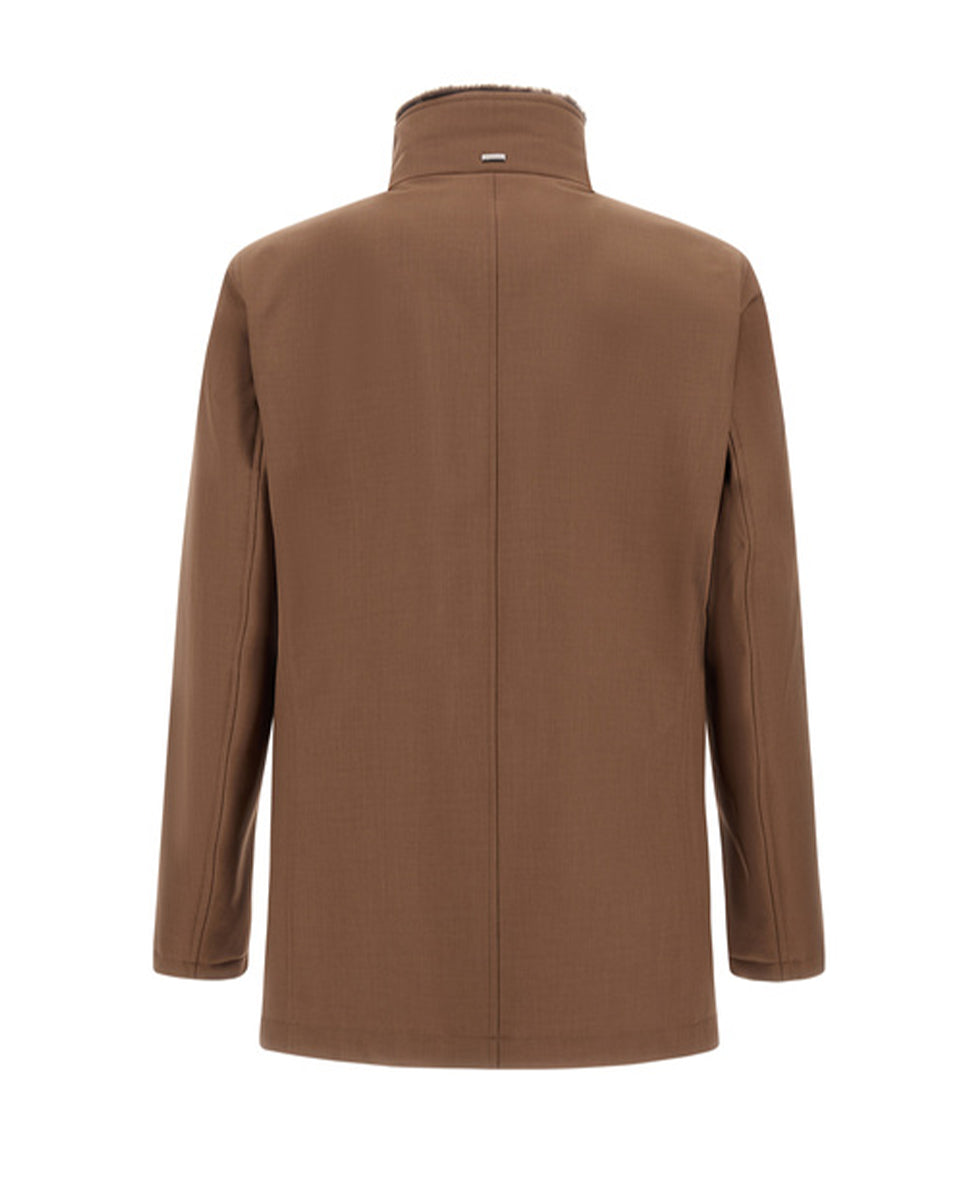 CARCOAT COLLO IN FAUX FUR HERNO