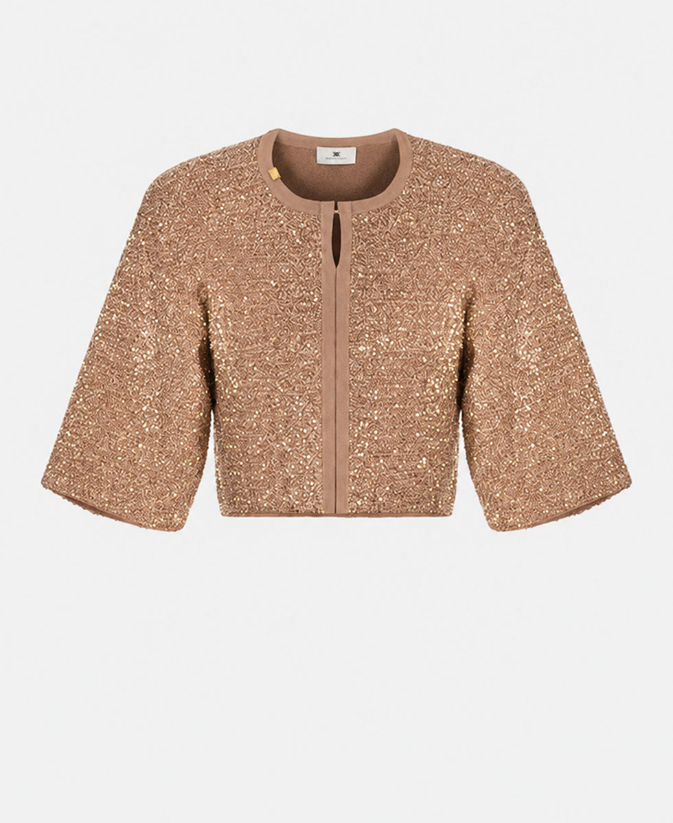 TOP IN MAGLIA  ELISABETTA FRANCHI PRE-COLL