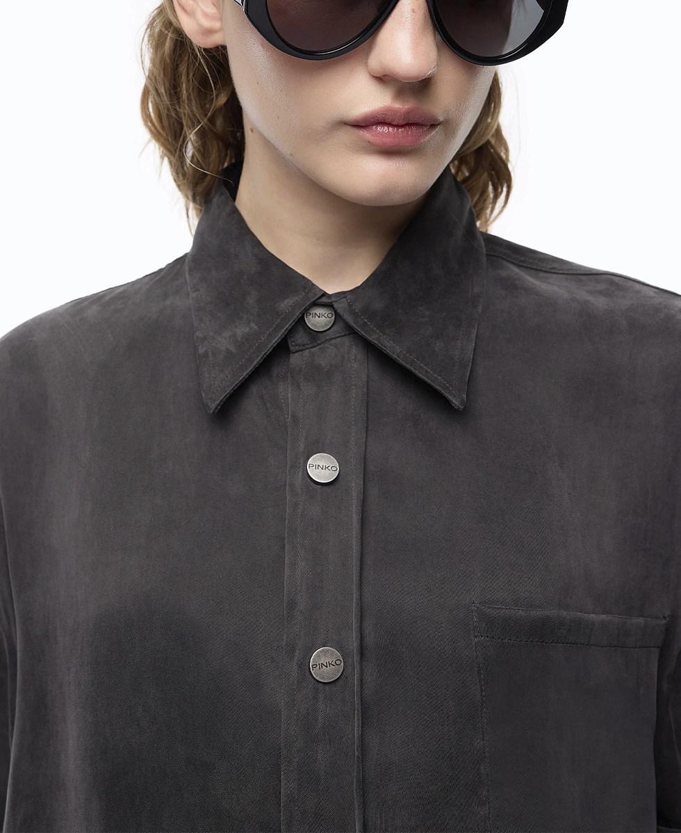 CARESER CAMICIA TWILL PINKO