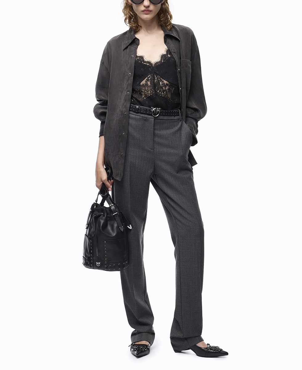 CARESER CAMICIA TWILL PINKO