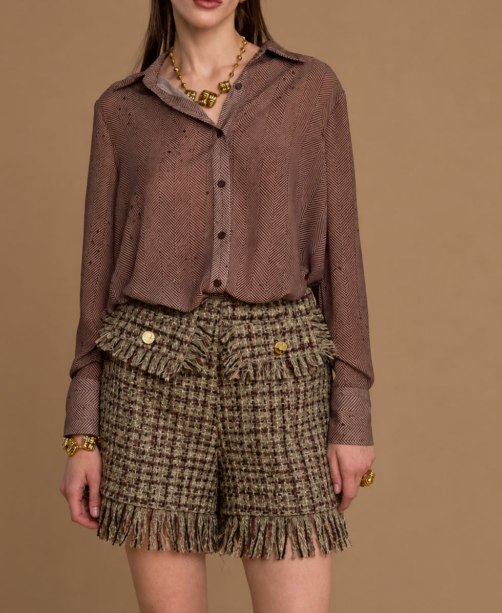 SHORTS BOUCLETTE E FRANGE NO SECRETS