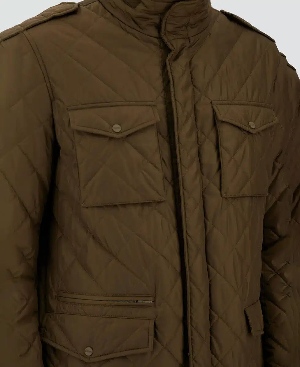 FIELD JACKET TRAPUNTI ROMBI HERNO