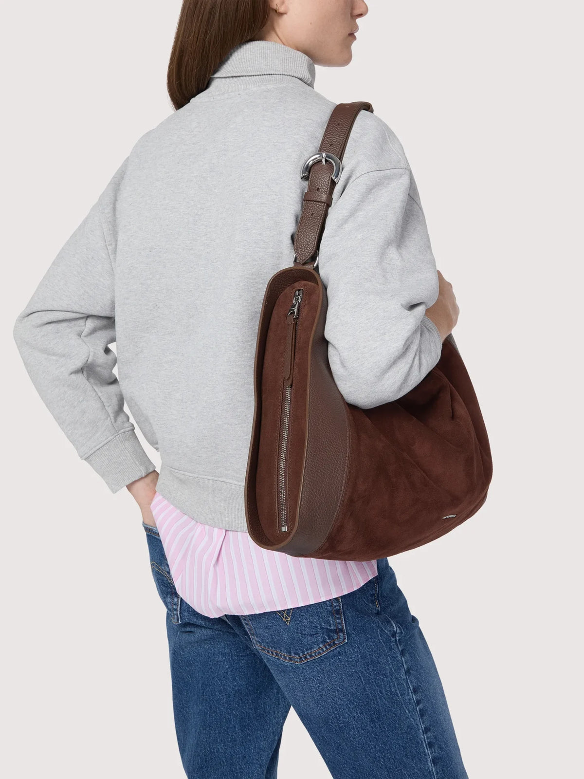 BORSA COCCINELLE ELINOR SUEDE