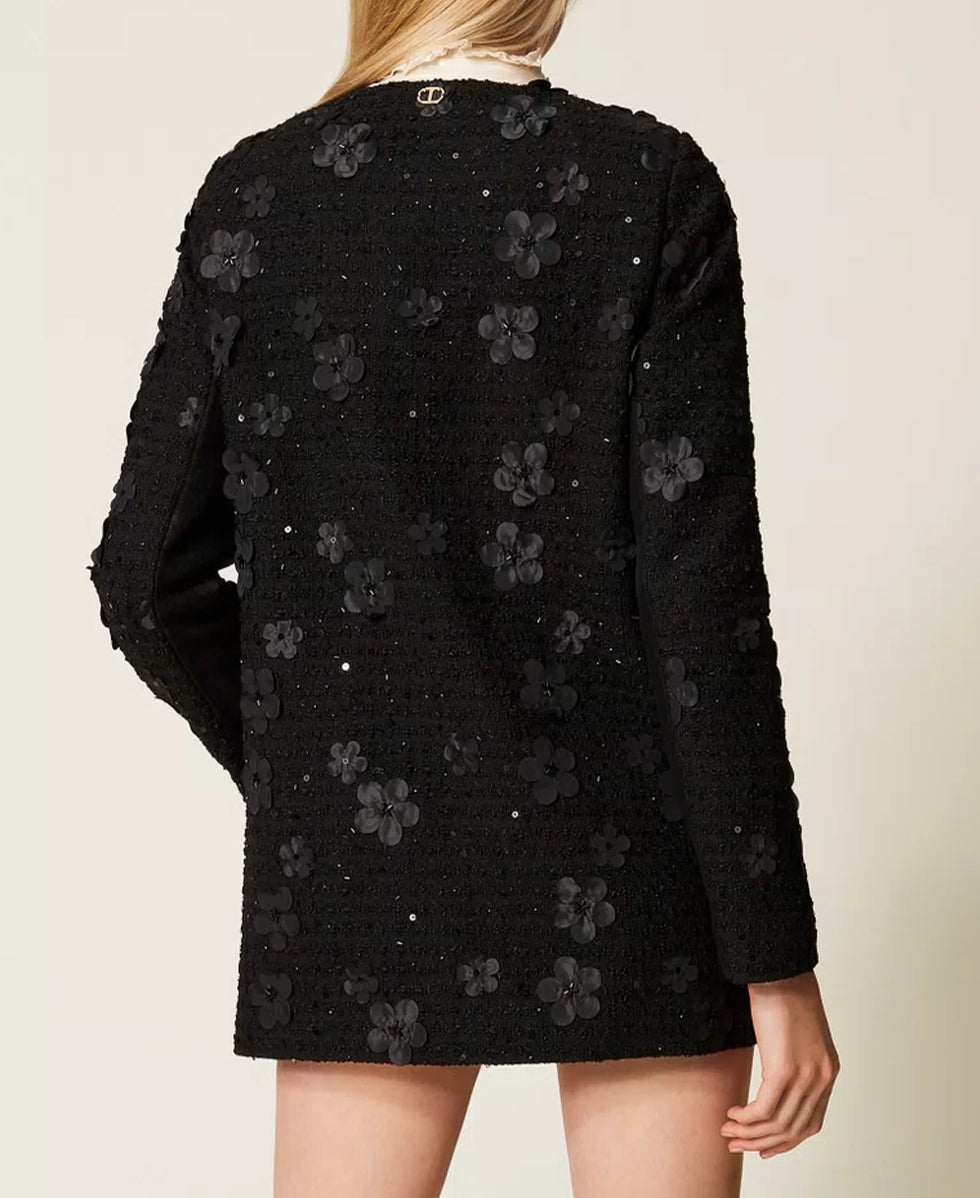 CAPPOTTO BOUCLE' FIORI TWINSET