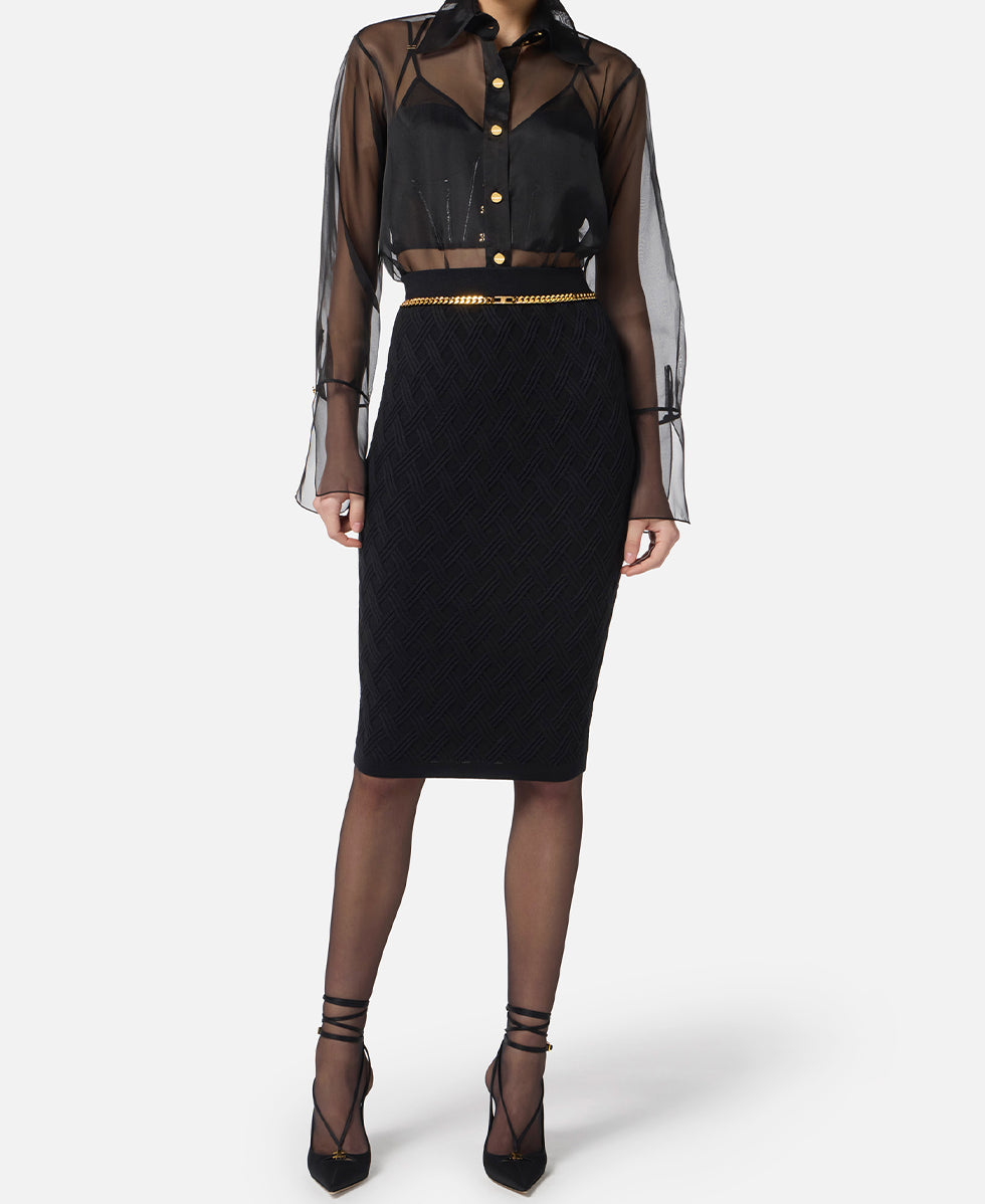 GONNA IN MAGLIA ELISABETTA FRANCHI