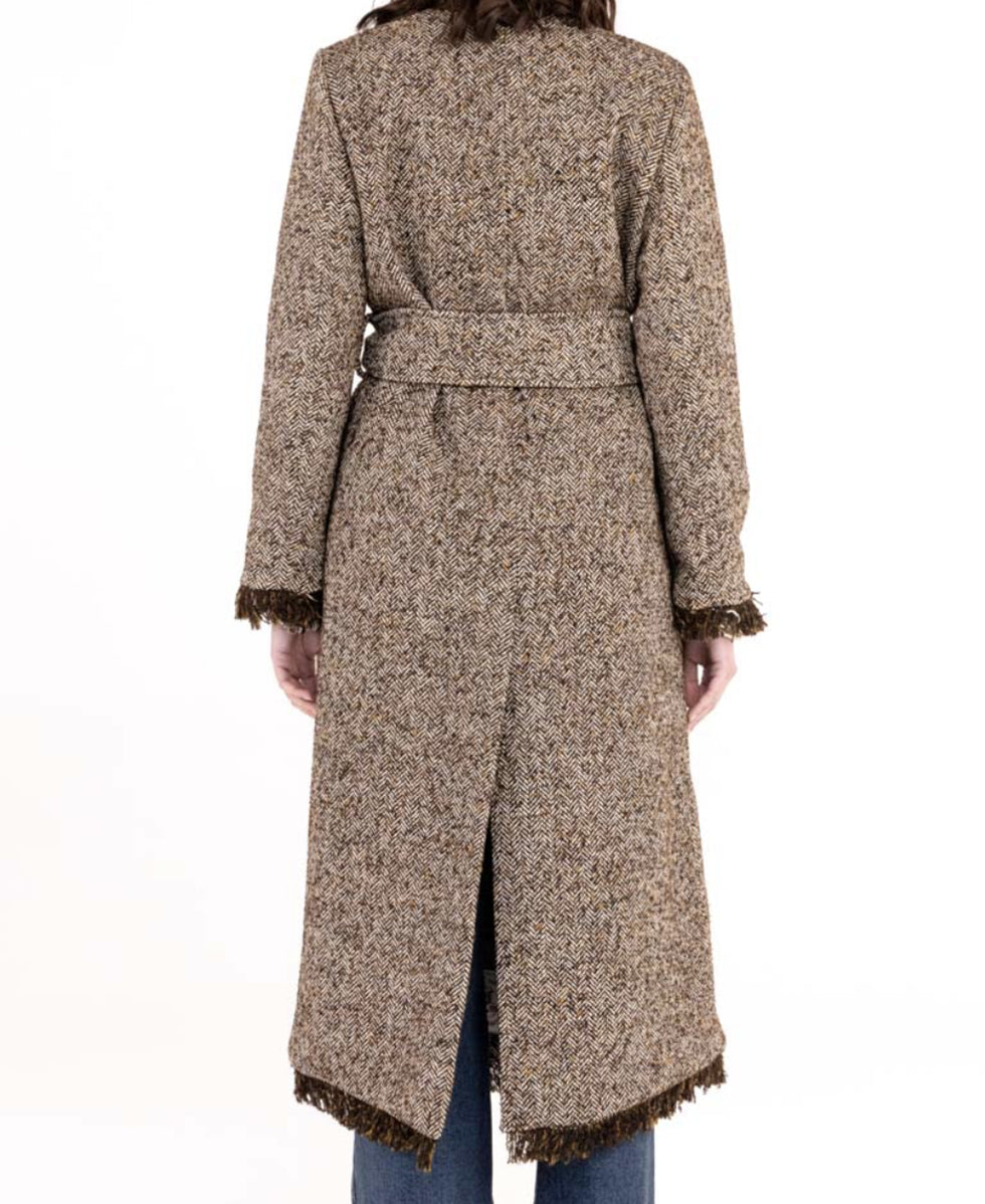 CAPPOTTO HARRINGBONE TWEED FRONT STREET