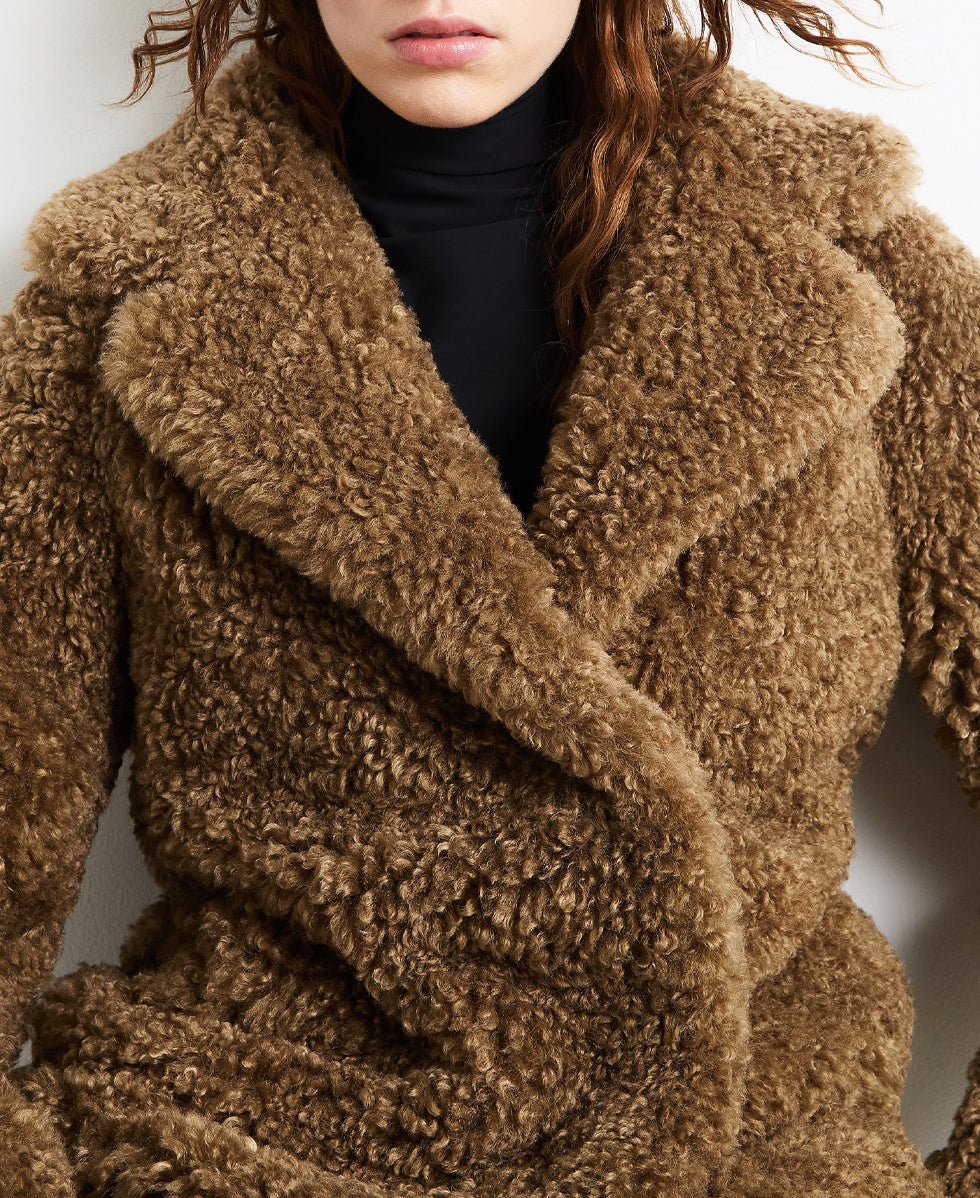 LAMB COAT WOM  RRD
